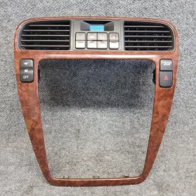 77250-s3y Acura 2001-2006 Mdx Radio Bezel Vent Trim Grey Woodgrain Climate Control Oem