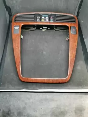 77250-sev Acura A010 2001-2006 Mdx Radio Bezel Vent Trim Grey Woodgrain Climate Control Oem