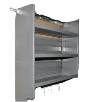 Adrian Steel Ad44lcv Adjustable 3-shelf Unit Preowned