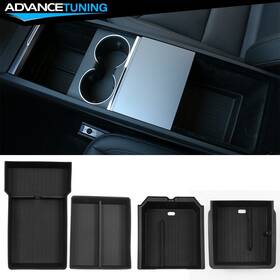 Advancetuning I-ogd-tsl324-3-bk&4&5&6 For 24-25 Tesla Model 3/y Lower Upper Center Armrest Console Storage Box Tpe