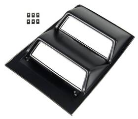 Amd Auto Metal Direct W-253 Console Gauge Bezel With Chrome Trim Fits Chevrolet Nova