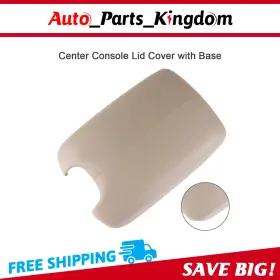 10813466 Apk Beige Armrest Center Console Lid Cover With Base For 08-12 Honda Accord Leather