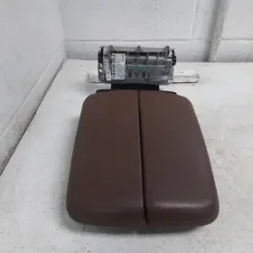 241-12894 Audi 2017 Q7 Center Console Armrest Dual Lid Brown Leather Oem