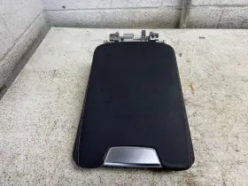 241.au1u22 Audi 2022 A6 Center Console Black Leather Armrest Oem