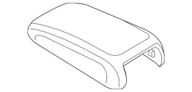 83a-864-207-a-rny Audi Genuine Armrest