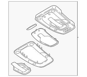 Audi 8w0-998-135 Genuine Map Lamp Assembly Repair Kit