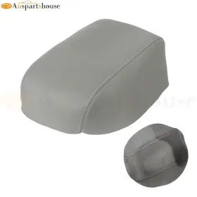 12402797 Auspartshouse 1 Pcs Gray Leather Center Console Lid Armrest Cover For 2007-2011 Toyota Camry
