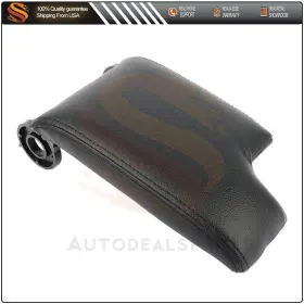Aut16062901s Aut Fits 99-04 Bmw E46 3 Series Center Console Lid Armrest Arm Rest Cover Black