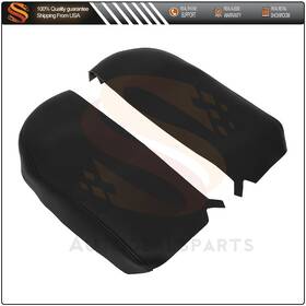 Aut Aut16369301s Fits Acura Mdx 07-13 1 Pair Black Center Console Armrest Cover Lid Leather