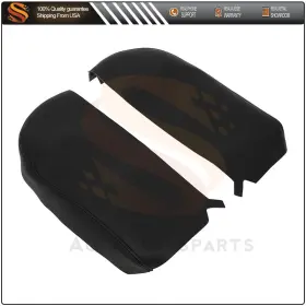 Aut16369301s Aut Fits Acura Mdx 07-13 1 Pair Black Center Console Armrest Cover Lid Leather