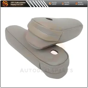 Aut16371101s Aut Fits 11-17 Toyota Sienna 1 Pair Gray Door Panels Seat Armrest Cover Leather