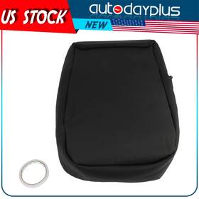 Autodayplus Ad15307401s Leather Center Console Armrest Lid Cover For 07-14 Chevy Silverado Black