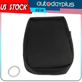 Ad15307401s Autodayplus Leather Center Console Armrest Lid Cover For 07-14 Chevy Silverado Black