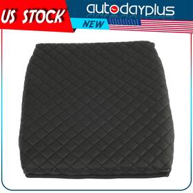 Autodayplus Ad15307801s Leather Center Console Armrest Lid Cover For 18-23 Dodge Ram Black Housing