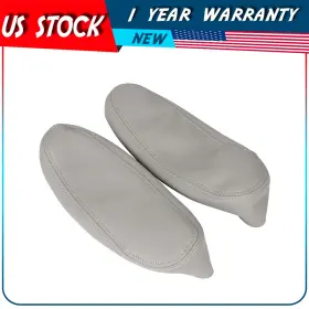 Adp15180801s Autodayplus Pair For 2001-2007 Toyota Sequoia Gray Armrest Lid Covers Synthetic Leather
