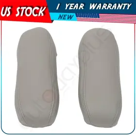 Adp16370801s Autodayplus 1 Pair Seat Armrest Leather For Ford F250 F350 Excursion Lariat 99-07 Gray
