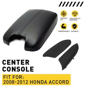 Autopartsgallery2 Fsxpacd0812 For Honda Accord 2008-2012 Center Console Lid Door Armrest Panel With Base Black