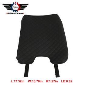 Autopartsunion Auto15307701ion Black Housing Leather Center Console Armrest Lid Cover For 13-18 Dodge Ram Front