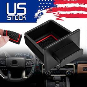Autoqueen2019 Abs-cv219 Center Console Organizer Storage Box Fits For Toyota Tacoma 2024 2025 2026 Black
