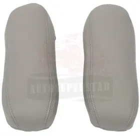 10313419 Autosuperstar 2 X Seat Armrest Leather Skin Gray For Ford F250 Excursion Lariat 1999-07
