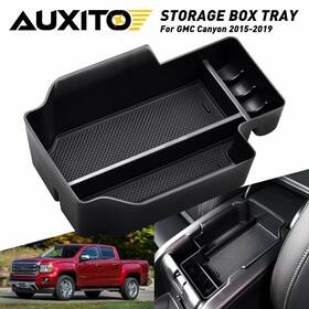Auxito 782890732789 Storage Box Center Console Organizer Armrest Tray For Gmc Canyon 2015-2019 Eas