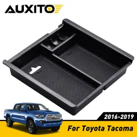 Auxito 782890732826 Center Console Organizer Insert Tray Armrest Storage Box For 16-19 Toyota Tacoma