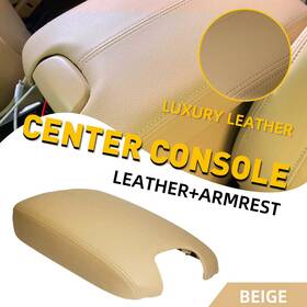 Auxito 924-887 For 08-12 Honda Accord Leather Armrest Center Console Lid Cover With Base Beige