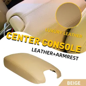 924-887 Auxito For 08-12 Honda Accord Leather Armrest Center Console Lid Cover With Base Beige