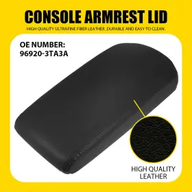 96920-3ta3a Auxito Fits 2013-2018 Nissan Altima Black Leather Console Lid Armrest Cover