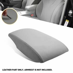 Auxito As-64-gy Mo01 For 2007-2011 Toyota Camry Car Center Console Lid Armrest Cover Leather Gray