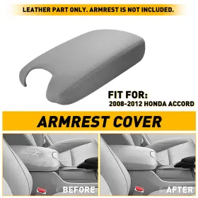 Bdygfst03 Auxito Center Console Armrest Cover Lid Gray Fit Honda Accord 2008 2009 2010 2011 2012