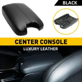 Fsx-accord-08-12-b Auxito For Honda 2008-2012 Accord Car Center Console Armrest Lid Cover With Base Black