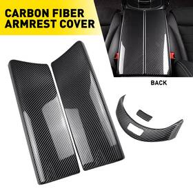 Auxito Fsxg-w205-15-20mg For Benz Glc350e 15-20 Carbon Fiber Middle Console Armrest Box Cover Button Trim
