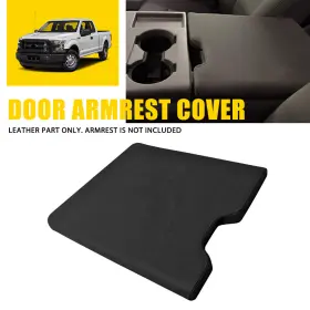 Fsxp-f150-15-20-i8-ead Auxito For 2015-19 F150 Black Ford Leather Console Center Cover Lid Armrest Bench Seat