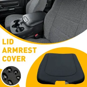 Fsxp-ram-13-18-b Auxito Breathable Leather Center Console Armrest Cover For 2019 Dodge Ram 1500 Classic