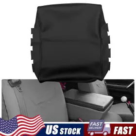 Fsxp-ram-94-01b Auxito Fits 94-01 Dodge Ram 1500 Jump Seat Console Armrest Pu Leather Cover Black 19x15