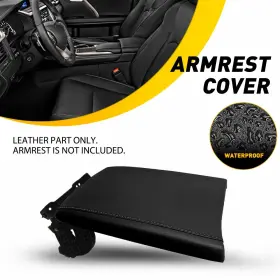 Fsxp-rx350-16-20b Auxito For Lexus Rx350 2016-2020 Black Leather Center Console Armrest Cover Accessories