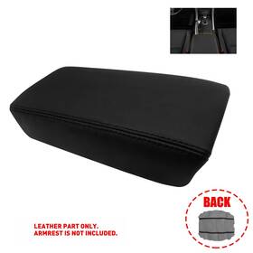 Auxito Fsxp-tsx-09-14b Black Center Leather Console Lid Cover Armrest Protector For 2009-2014 Tsx Acura