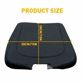 Ito-fsxp-86411 Auxito For 2013-2018 Dodge Ram 1500 2500 3500 1x Car Console Lid Armrest Leather Black