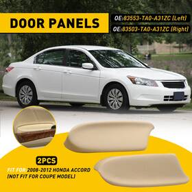 Auxito Mbg-accord-4d-m Pair Beige Leather Door Panel Armrest Front Lh And Rh For 2008-2012 Honda Accord