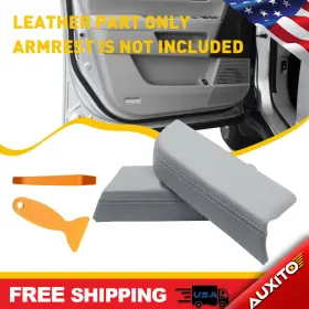 Mfsp-pilot-09-15-g-exe Auxito 2pcs Leather Door Panels Front Cover Armrest For Gray 2009-2015 Pilot Honda