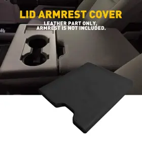 Wwd-fzd-13711 Auxito Leather Center Console Lid Armrest Cover Fits 2015-2019 Ford F150 Car Auto Parts
