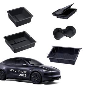Bankky De26-01 5pcs Center Console Organizer Tray For Tesla Model Y Juniper Accessori