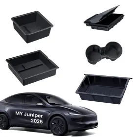 De26-01 Bankky 5pcs Center Console Organizer Tray For Tesla Model Y Juniper Accessori