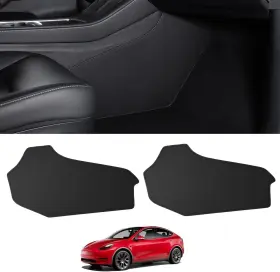 Ca276 Basenor Center Console Side Anti-kick Mats For Tesla Model Y 2020-25 Waterproof And Dustpr
