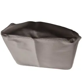K43pnf Bfo 1pc Gray Leather Center Console Armrest Cover Fits For Toyota Tacoma 2005-2015
