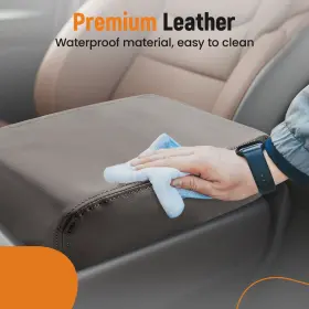 Yzs760 Bfo 1xgray Leather Center Console Armrest Lid Cover For Toyota Tacoma 2005-2015