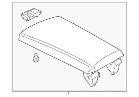 51-16-5-a1f-340 Bmw Genuine Console Armrest