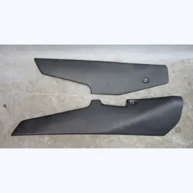 51162698601 Bmw 00-03 E39 M5 ///m Front Center Console Side Trim Covers Black Leather Oem