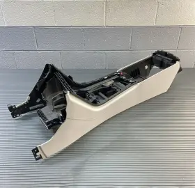 51168094320 Bmw 2020-2025 M8 F93 Front Center Console Frame Base Leather Silver Oem Note